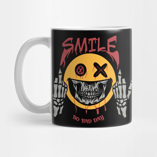 Skull || smile ,no bad day by Beben10